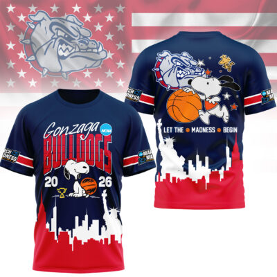 Gonzaga Bulldogs | Premium NCAA March Madness 3D Shirt - 5XL