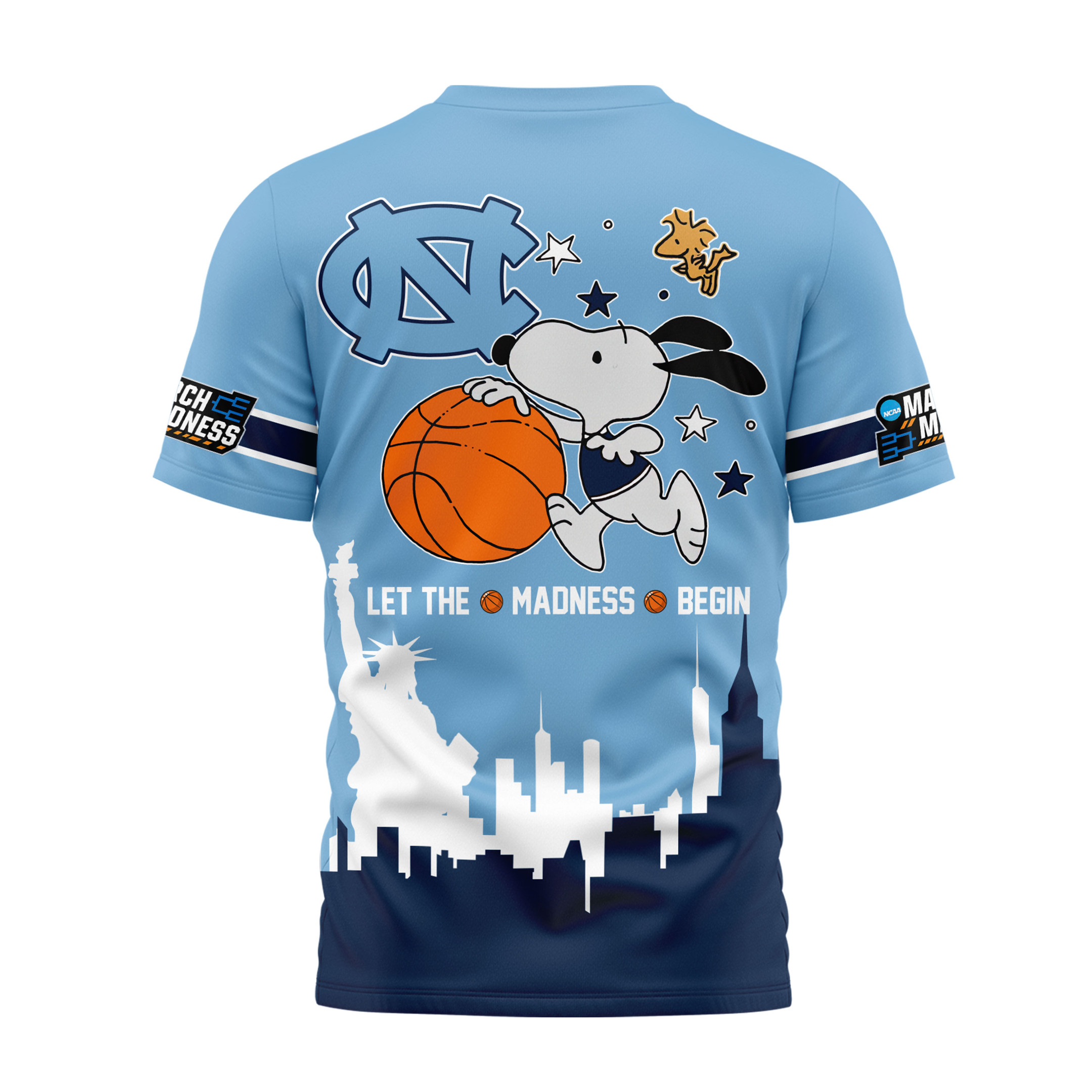 North Carolina Tar Heels | Premium NCAA March Madness 3D Shirt - Image 3