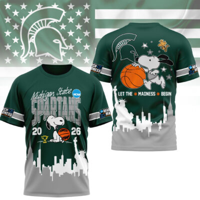 Michigan State Spartans | Premium NCAA March Madness 3D Shirt