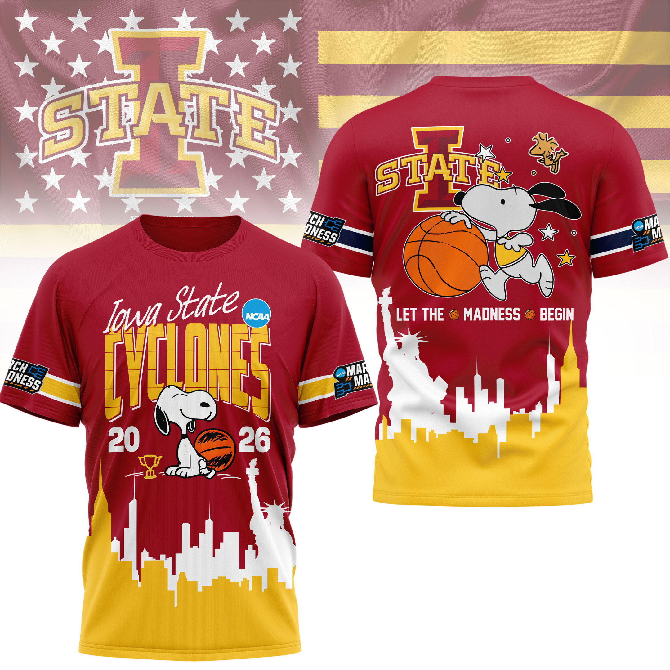Iowa State | Premium NCAA March Madness 3D Shirt