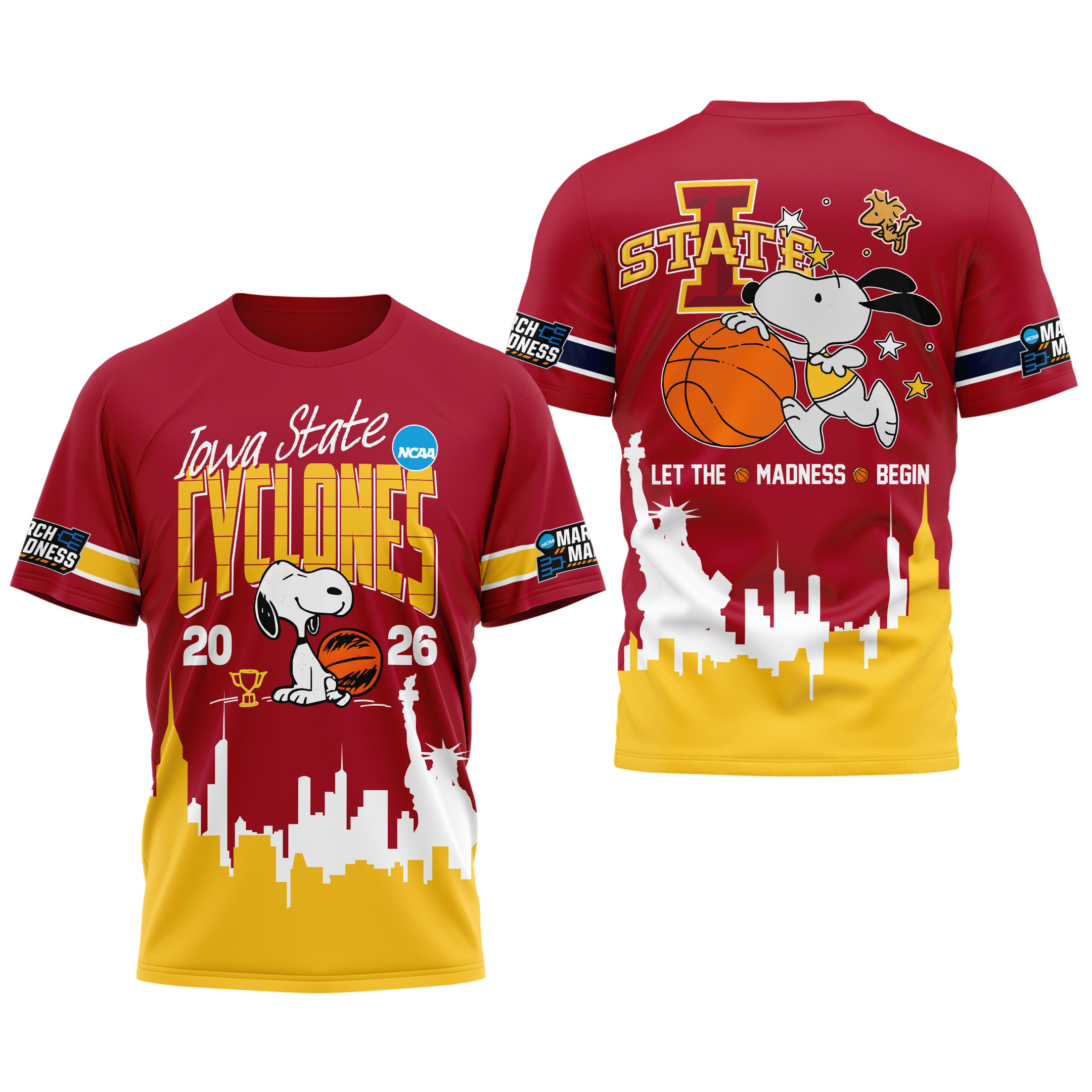 Iowa State | Premium NCAA March Madness 3D Shirt - Image 4