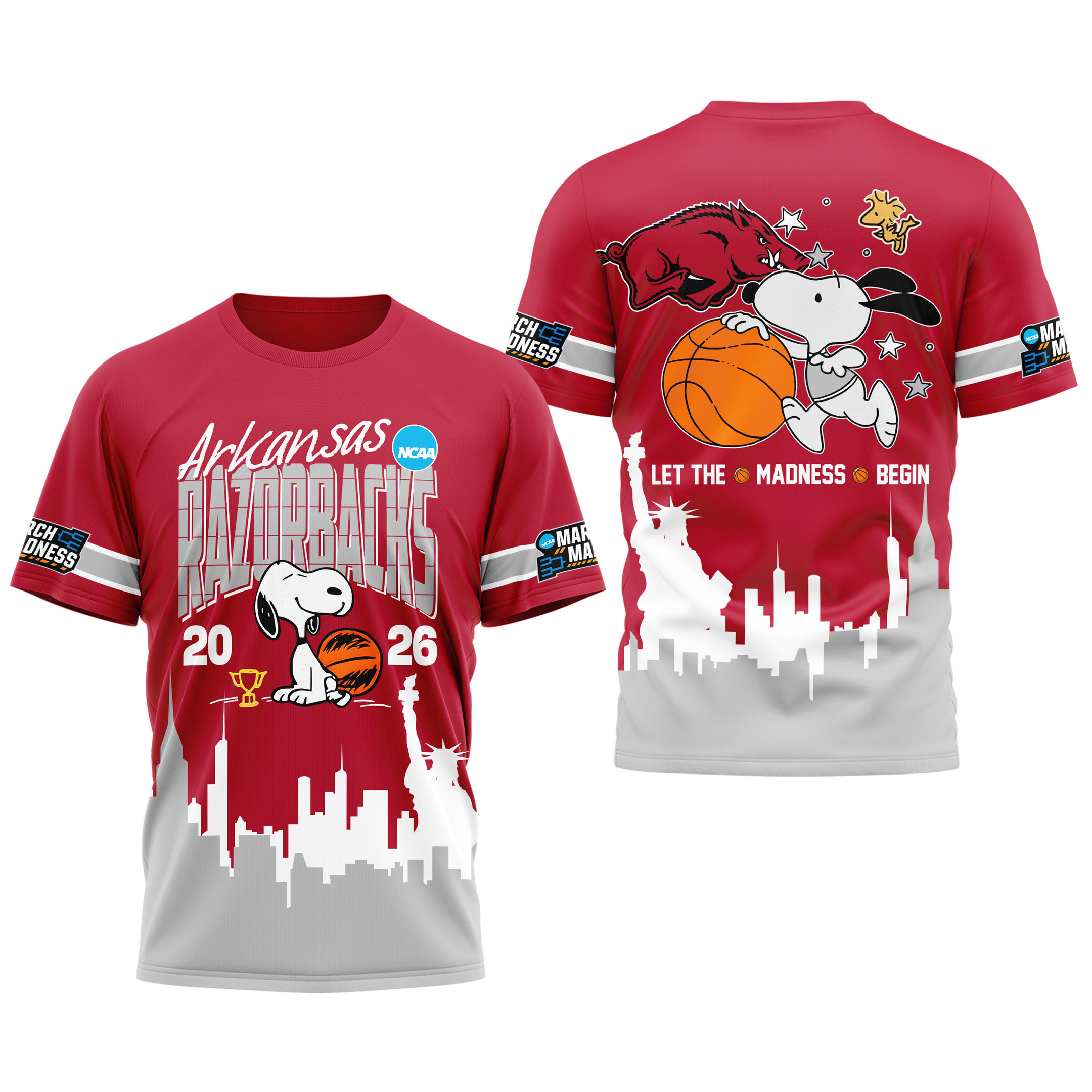 Arkansas Razorbacks | Premium NCAA March Madness 3D Shirt - Image 4