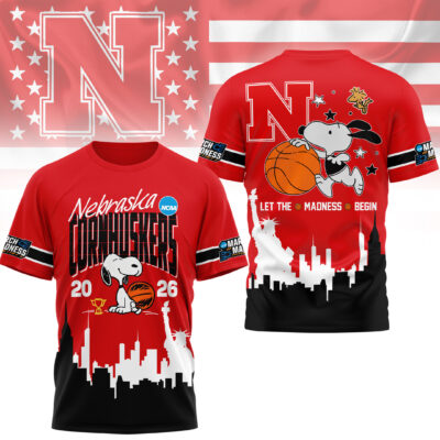 Nebraska Cornhuskers | Premium NCAA March Madness 3D Shirt - 5XL