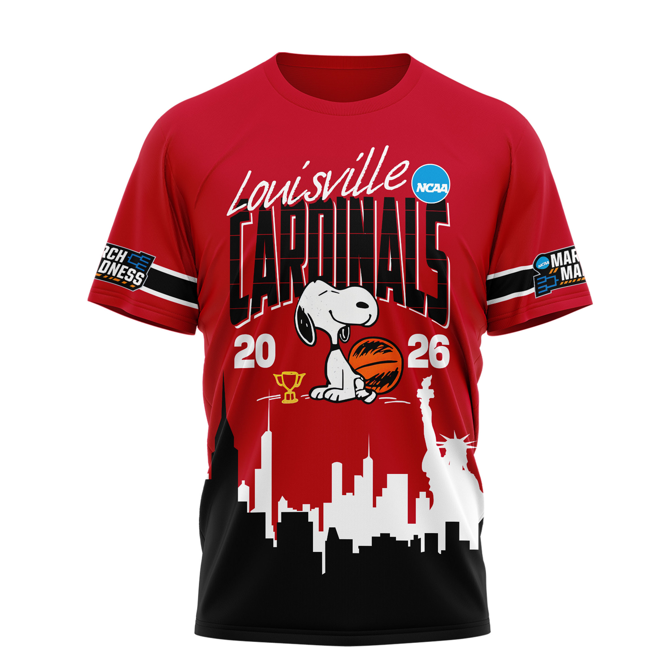 Louisville Cardinals | Premium NCAA March Madness 3D Shirt - Image 2