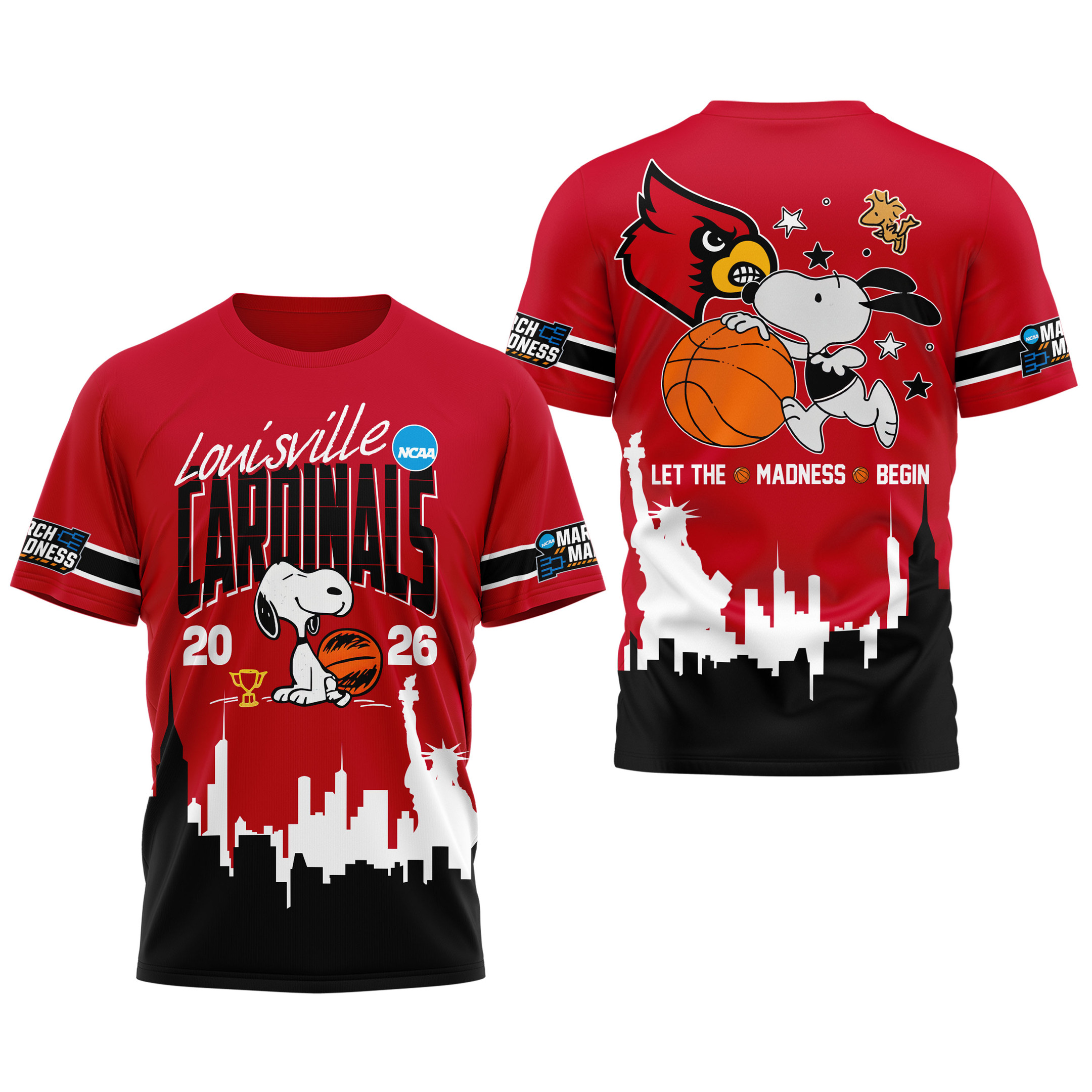 Louisville Cardinals | Premium NCAA March Madness 3D Shirt - Image 4