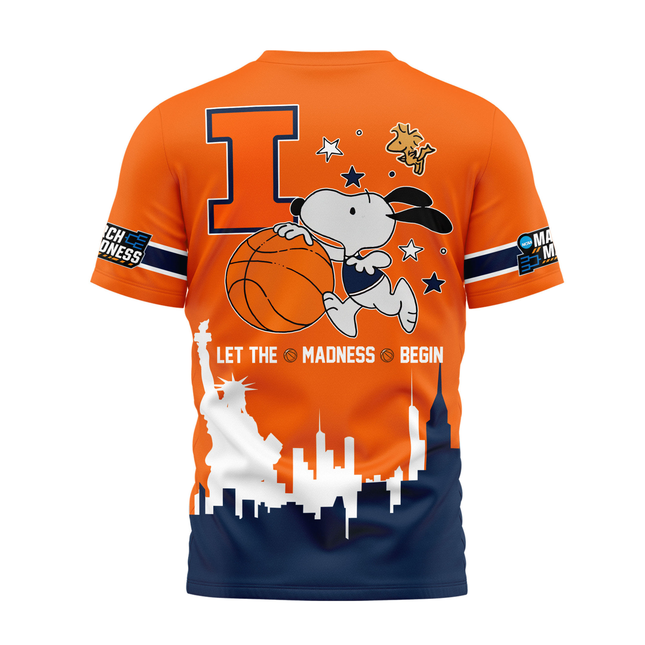 Illinois Fighting Illini | Premium NCAA March Madness 3D Shirt - Image 3