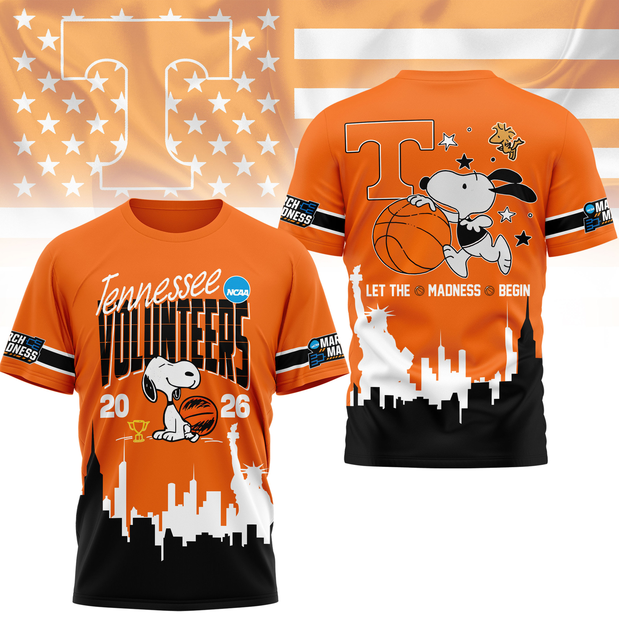 Tennessee Volunteers | Premium NCAA March Madness 3D Shirt