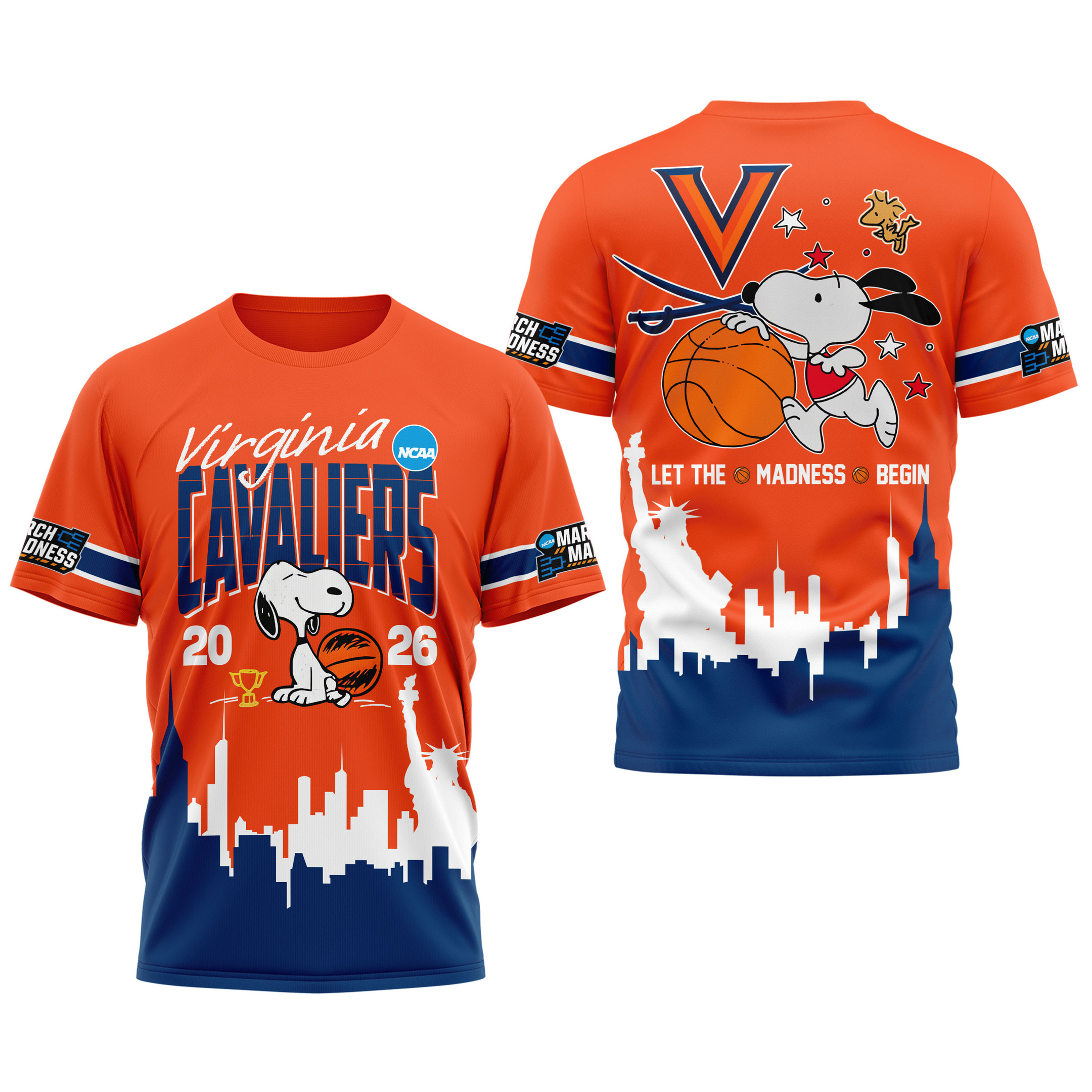 Virginia Cavaliers | Premium NCAA March Madness 3D Shirt - Image 4