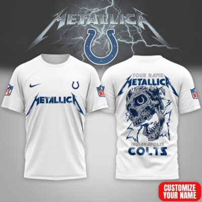 Indianapolis Colts | Premium NFL Metallica Skull 3D Shirt