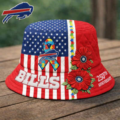 Buffalo Bills | Premium NFL Autism 250th Anniversary Bucket Hat