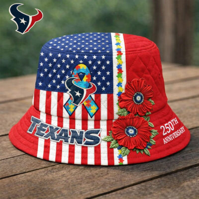 Houston Texans | Premium NFL Autism 250th Anniversary Bucket Hat