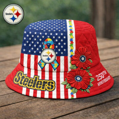 Pittsburgh Steelers | Premium NFL Autism 250th Anniversary Bucket Hat
