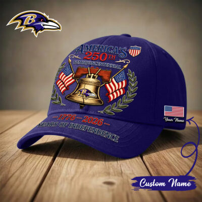 Baltimore Ravens | Premium NFL 1776-2026 Years Of Independence Classic Cap