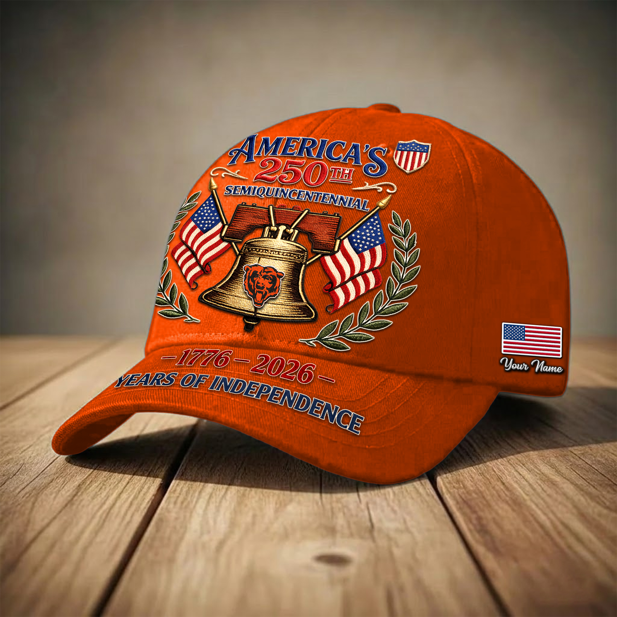 Chicago Bears | Premium NFL 1776-2026 Years Of Independence Classic Cap - Image 2