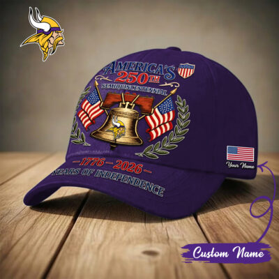 Minnesota Vikings | Premium NFL 1776-2026 Years Of Independence Classic Cap