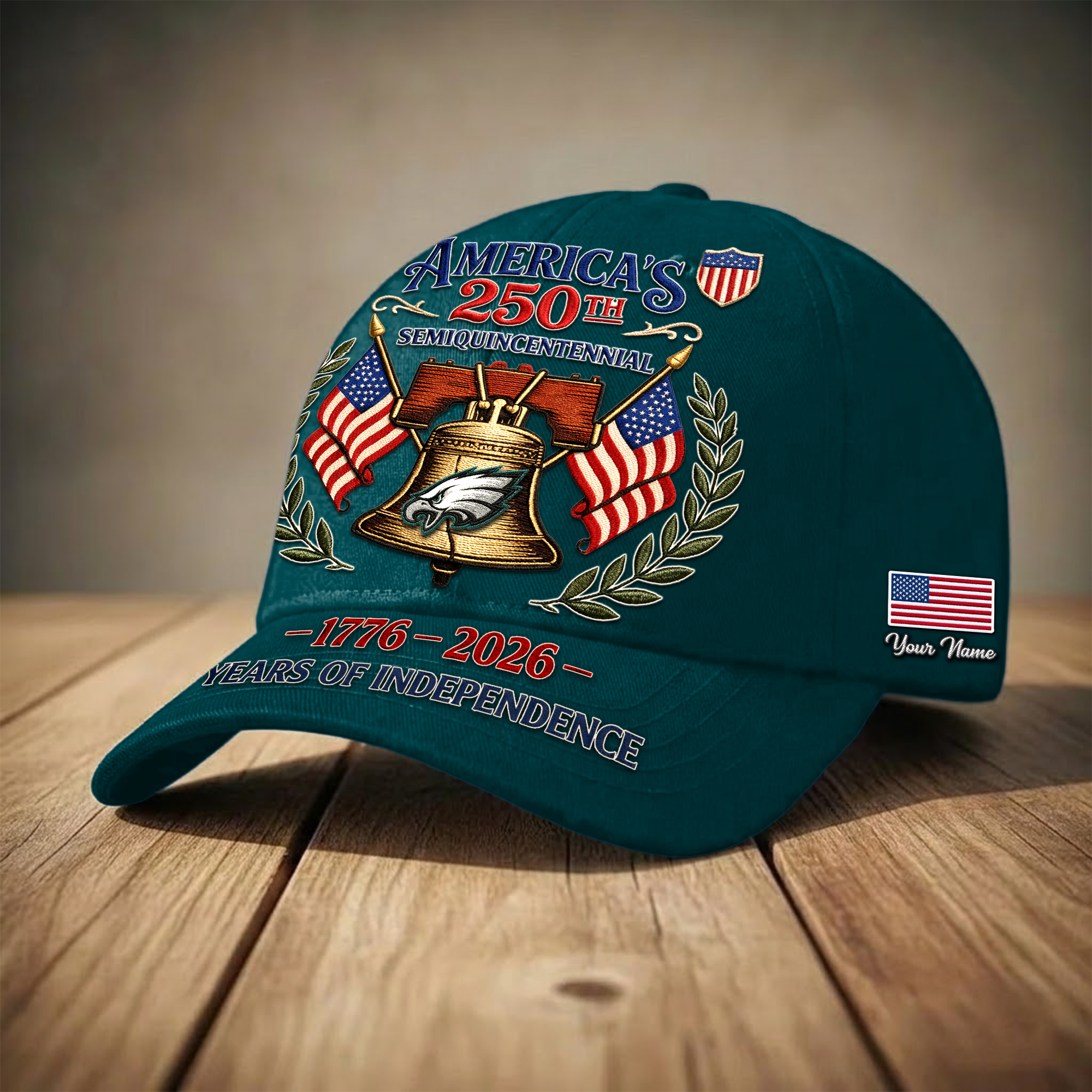 Philadelphia Eagles | Premium NFL 1776-2026 Years Of Independence Classic Cap - Image 2