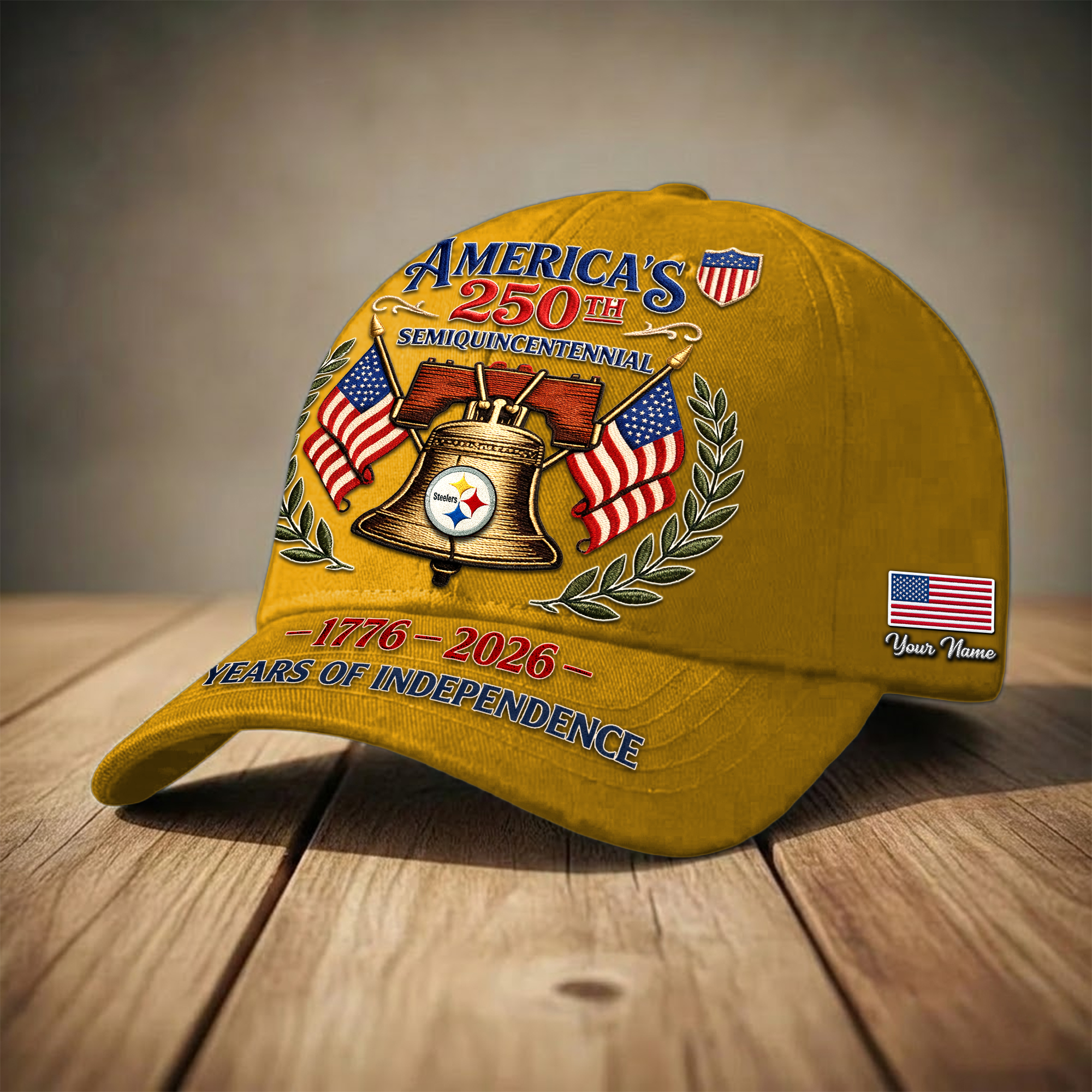 Pittsburgh Steelers | Premium NFL 1776-2026 Years Of Independence Classic Cap - Image 2