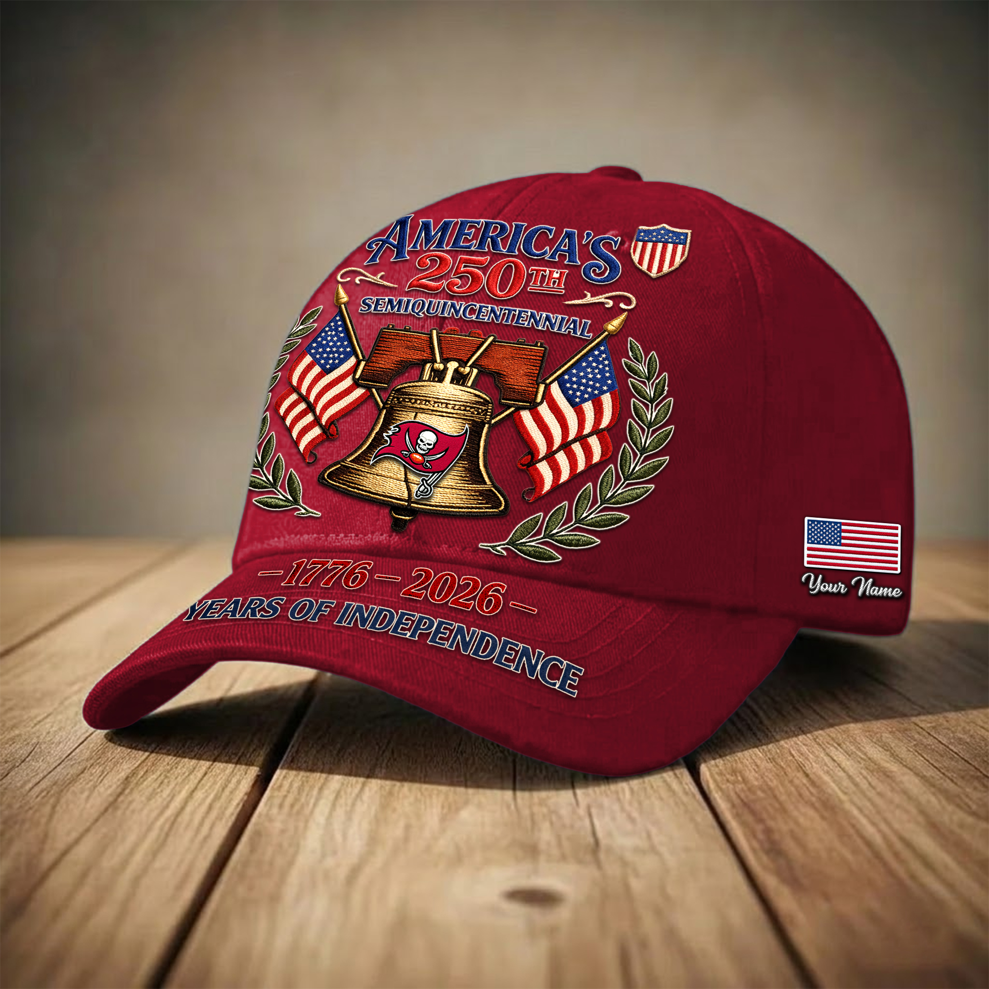 Tampa Bay Buccaneers | Premium NFL 1776-2026 Years Of Independence Classic Cap - Image 2
