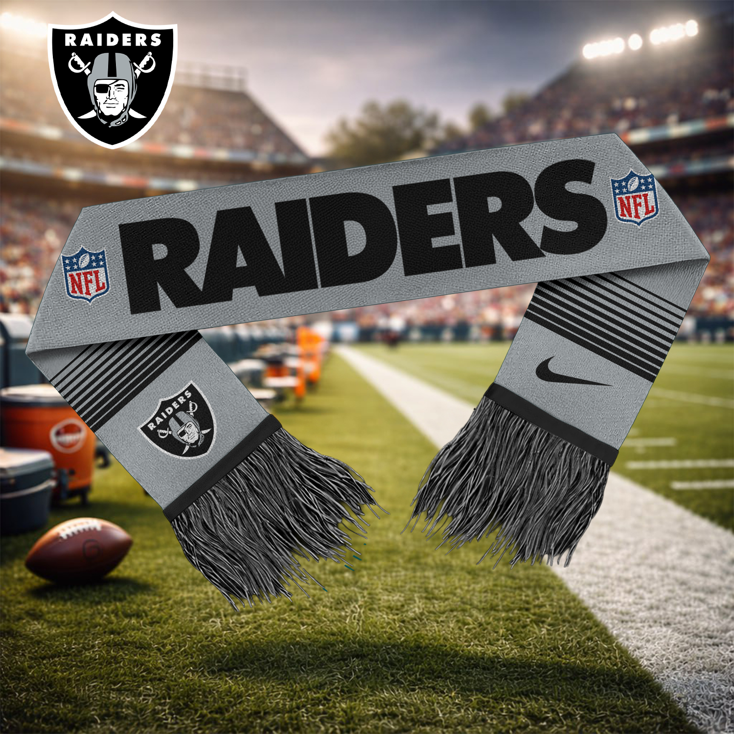 Las Vegas Raiders | Premium NFL Game Day Scarf