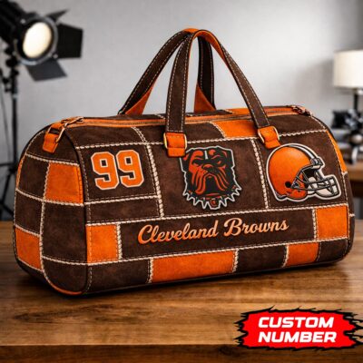 Cleveland Browns | Premium NFL Game Day Quilted Duffle Bag