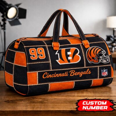 Cincinnati Bengals | Premium NFL Game Day Quilted Duffle Bag