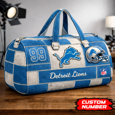 Detroit Lions | Premium NFL Game Day Quilted Duffle Bag