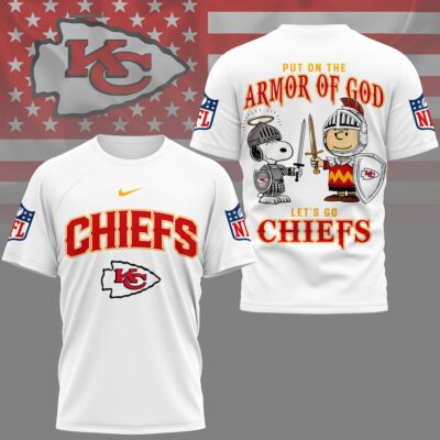 Kansas City Chiefs | Premium NFL Armor of God 3D Shirt