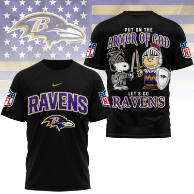 Baltimore Ravens | Premium NFL Armor of God 3D Shirt