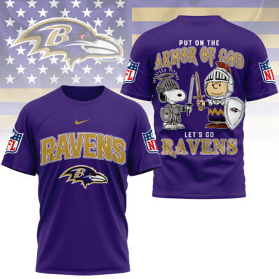 Baltimore Ravens | Premium NFL Armor of God 3D Shirt