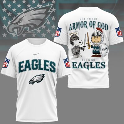 Philadelphia Eagles | Premium NFL Armor of God 3D Shirt