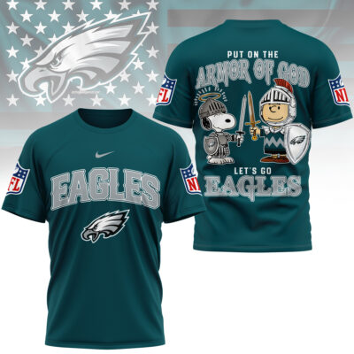 Philadelphia Eagles | Premium NFL Armor of God 3D Shirt