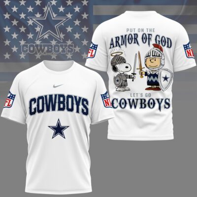 Dallas Cowboys | Premium NFL Armor of God 3D Shirt