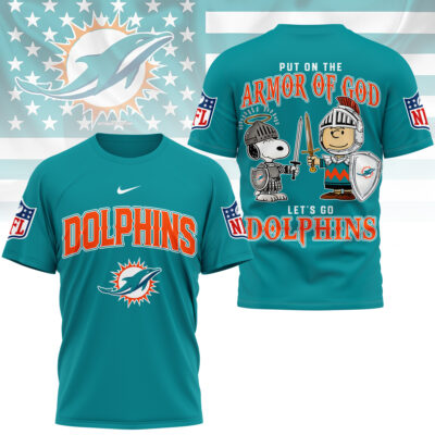 Miami Dolphins | Premium NFL Armor of God 3D Shirt