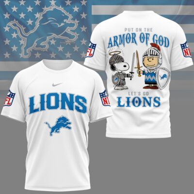 Detroit Lions | Premium NFL Armor of God 3D Shirt