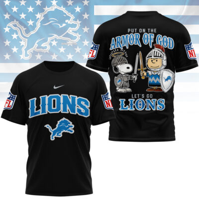 Detroit Lions | Premium NFL Armor of God 3D Shirt