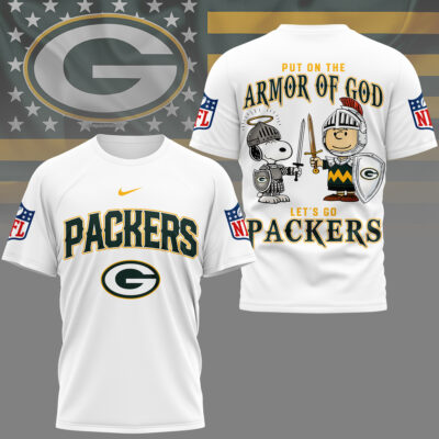 Green Bay Packers | Premium NFL Armor of God 3D Shirt