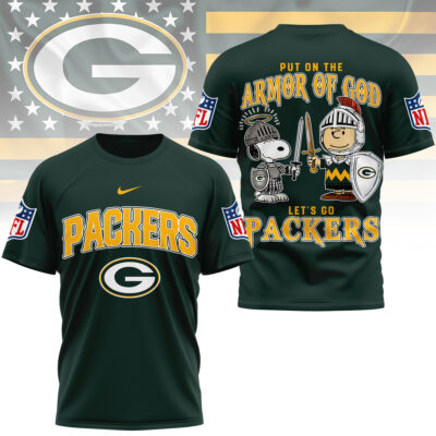 Green Bay Packers | Premium NFL Armor of God 3D Shirt