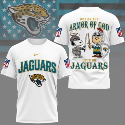 Jacksonville Jaguars | Premium NFL Armor of God 3D Shirt