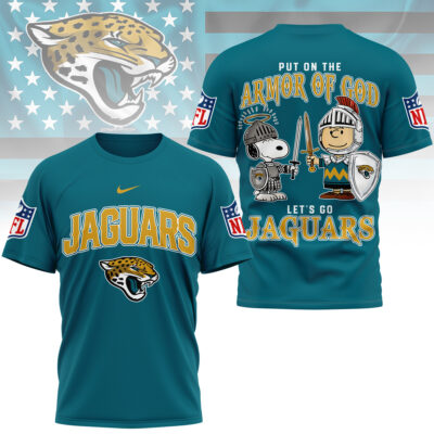 Jacksonville Jaguars | Premium NFL Armor of God 3D Shirt