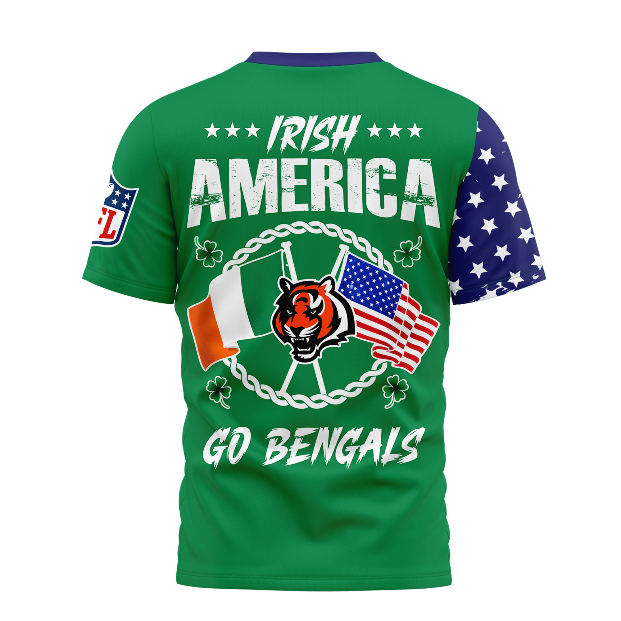 Cincinnati Bengals | Premium NFL Irish America 3D Shirt - Image 3