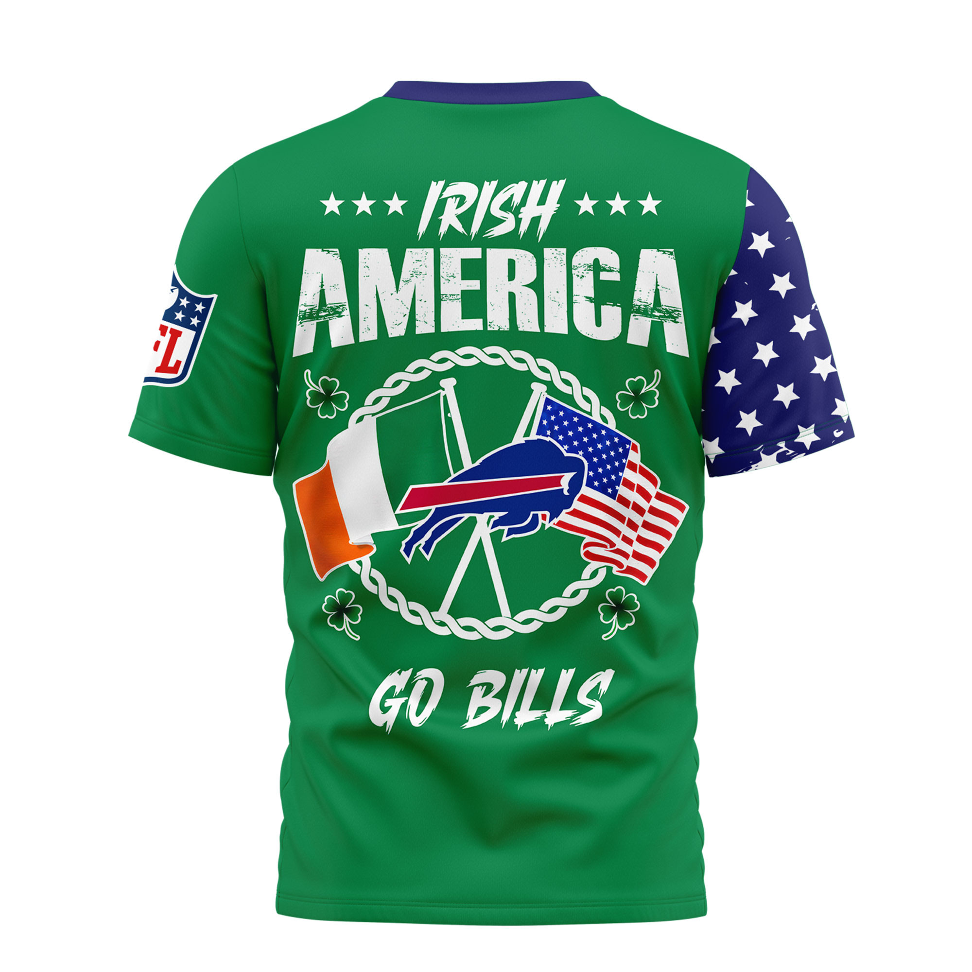 Buffalo Bills | Premium NFL Irish America 3D Shirt - Image 3