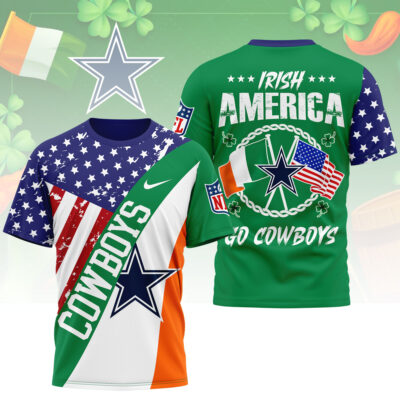 Dallas Cowboys | Premium NFL Irish America 3D Shirt