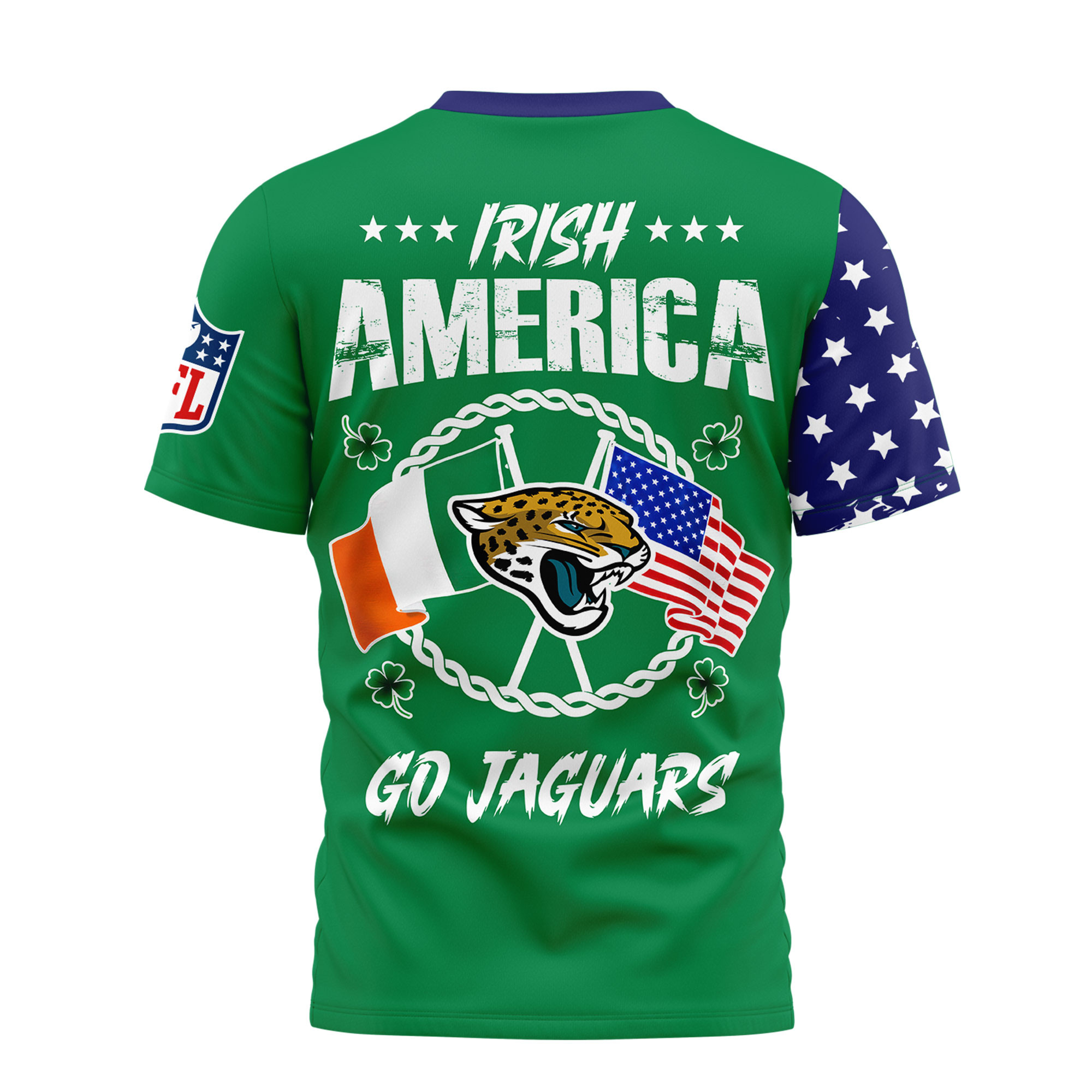 Jacksonville Jaguars | Premium NFL Irish America 3D Shirt - Image 3