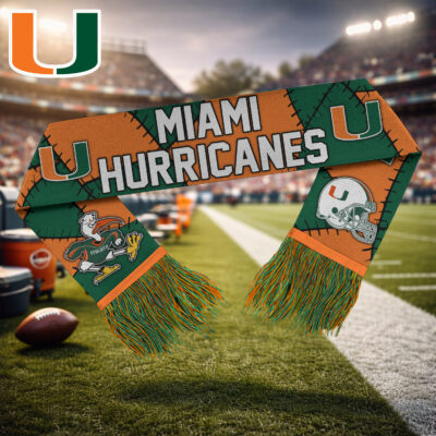 Miami Hurricanes | Premium NCAA Game Day Scarf - 130cm
