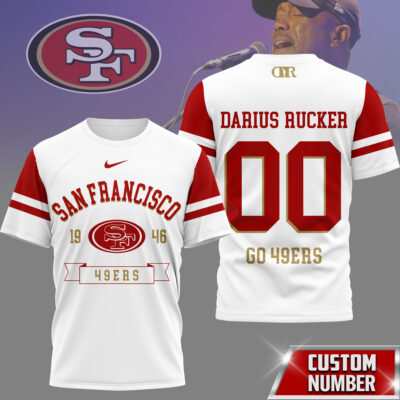 San Francisco 49ers | Premium NFL Darius Rucker Fan 3D Shirt
