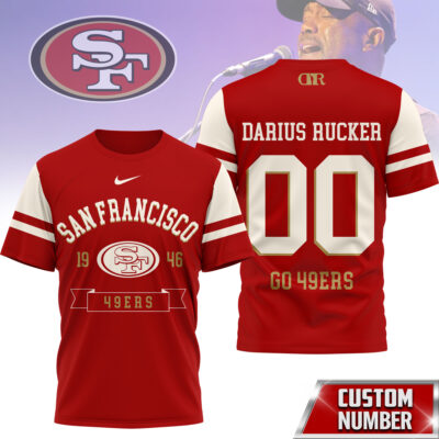 San Francisco 49ers | Premium NFL Darius Rucker Fan 3D Shirt
