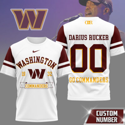 Washington Commanders | Premium NFL Darius Rucker Fan 3D Shirt