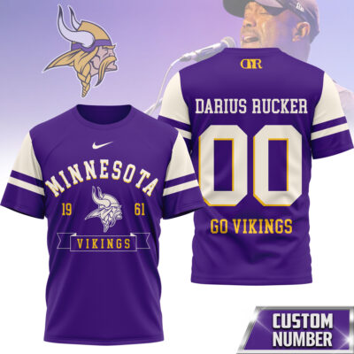 Minnesota Vikings | Premium NFL Darius Rucker Fan 3D Shirt