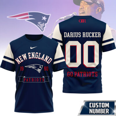 New England Patriots | Premium NFL Darius Rucker Fan 3D Shirt