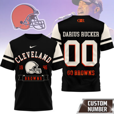Cleveland Browns | Premium NFL Darius Rucker Fan 3D Shirt